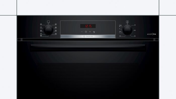 Bosch veggofn HBA473BB0S - Svartur