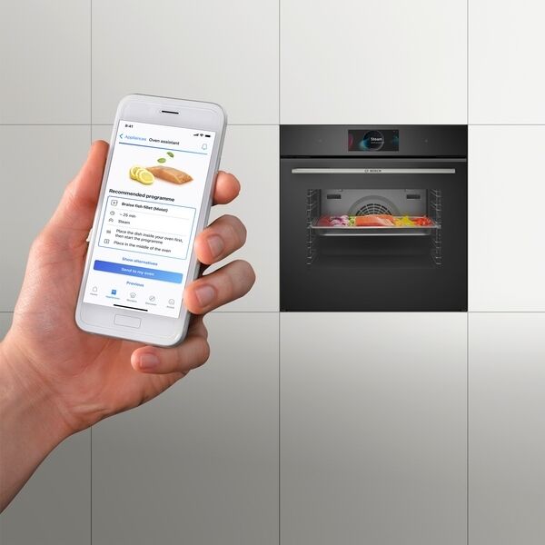 Bosch Series 8 veggofn HBG7221B1 - Svartur