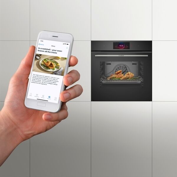 Bosch Series 8 veggofn HBG7221B1 - Svartur