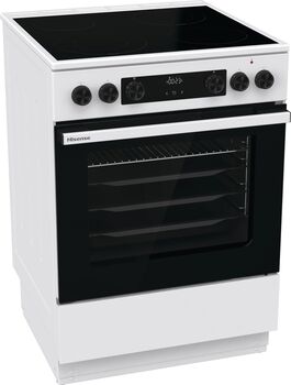 Hisense eldavél HCC8647WB - Hvít