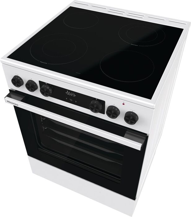 Hisense eldavél HCC8647WB - Hvít