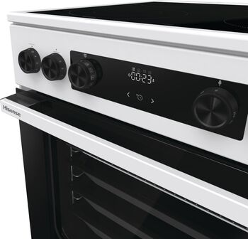 Hisense eldavél HCC8647WB - Hvít