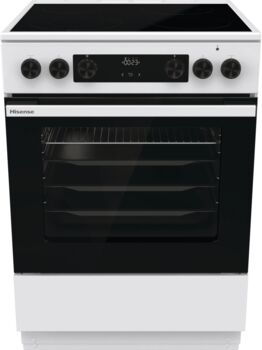 Hisense eldavél HCC8647WB - Hvít