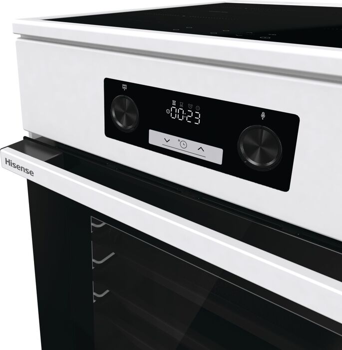 Hisense eldavél HCI8547WG - Hvít