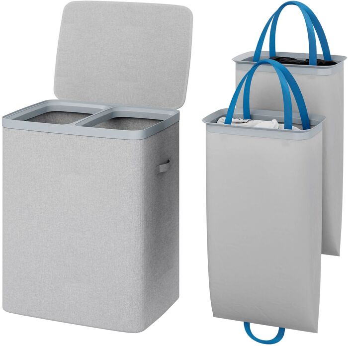 Hâws þvottakarfa 2x 50L - Grá