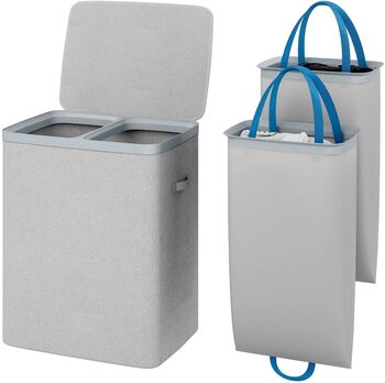 Hâws þvottakarfa 2x 50L - Grá