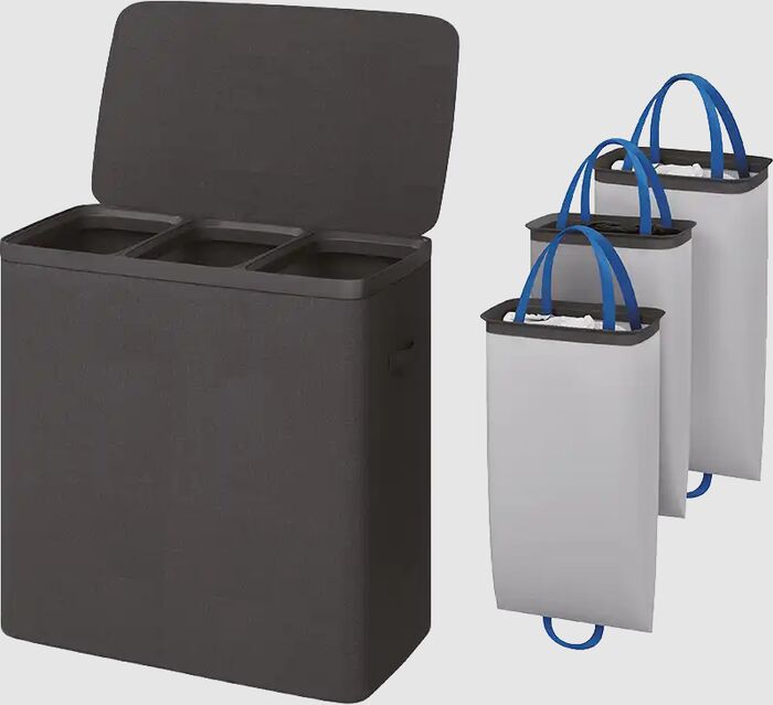 Hâws þvottakarfa 3x40L - Svört