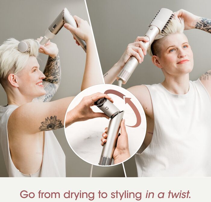 Shark FlexStyle 5-in-1 hármótunartæki - Kampavínslitað