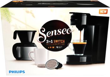 Senseo 3-í-1 kaffivél - Svört 