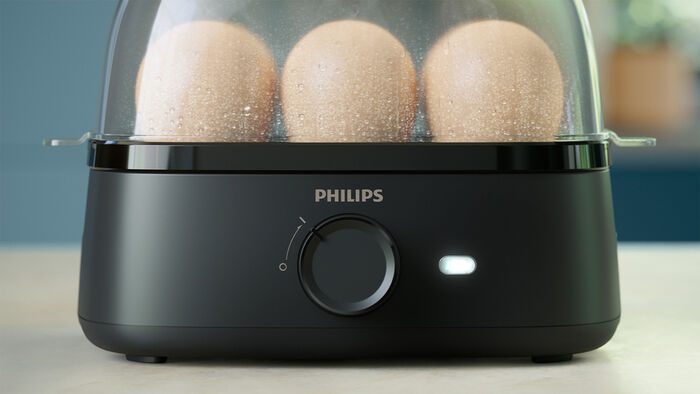 Philips 3000 Series eggjasuðu tæki fyrir 6 egg HD9137/90 - Svart