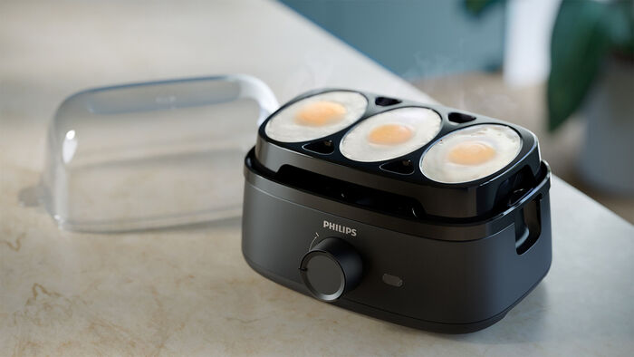 Philips 3000 Series eggjasuðu tæki fyrir 6 egg HD9137/90 - Svart