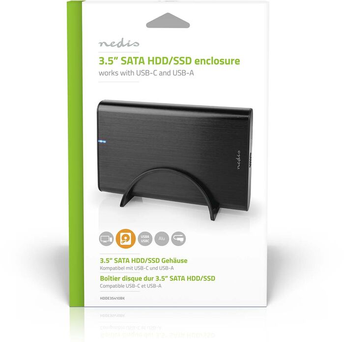 Nedis hýsing fyrir 3,5" geymsludrif