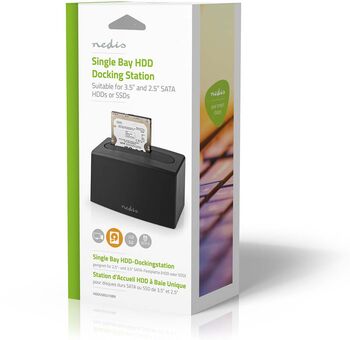 Nedis hýsing fyrir 2,5" og 3,5" HDD/SSD