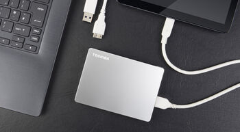 Toshiba Canvio Flex 2TB flakkari - Silfur