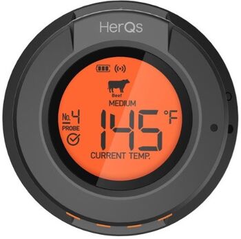 HerQs Digital Dome kjöthitamælir 