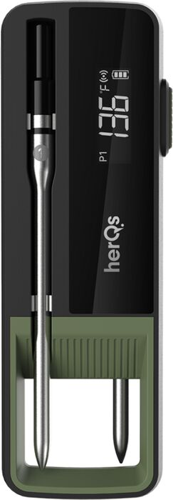 HerQs Double Max þráðlaus kjöthitamælir - 2 nemar