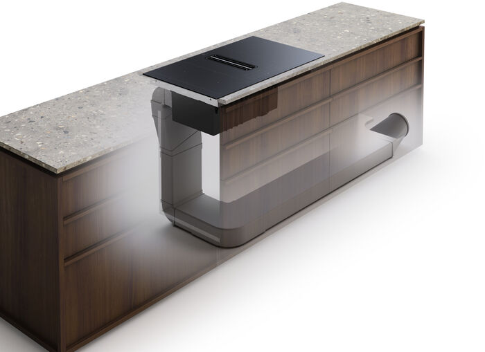 Electrolux spanhelluborð með gufugleypi