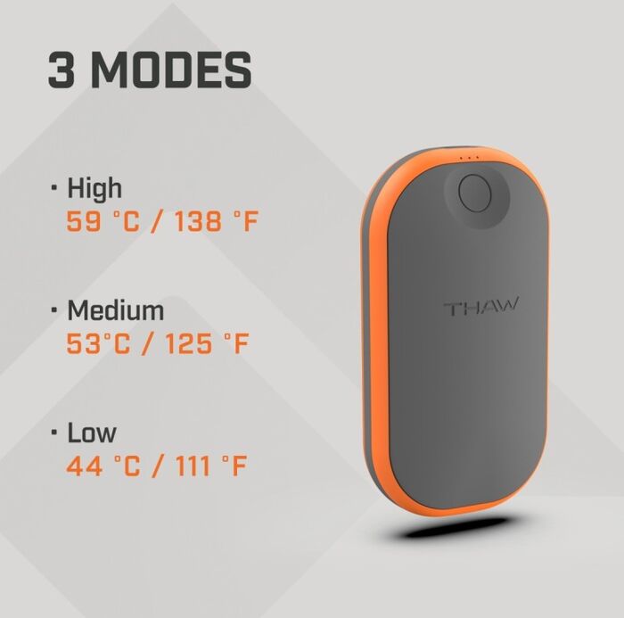 Thaw endurhlaðanlegur lófahitari