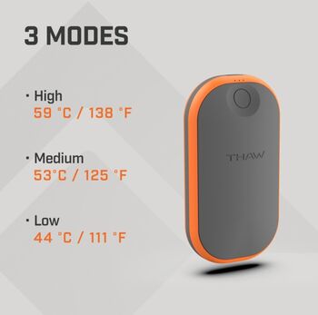 Thaw endurhlaðanlegur lófahitari 