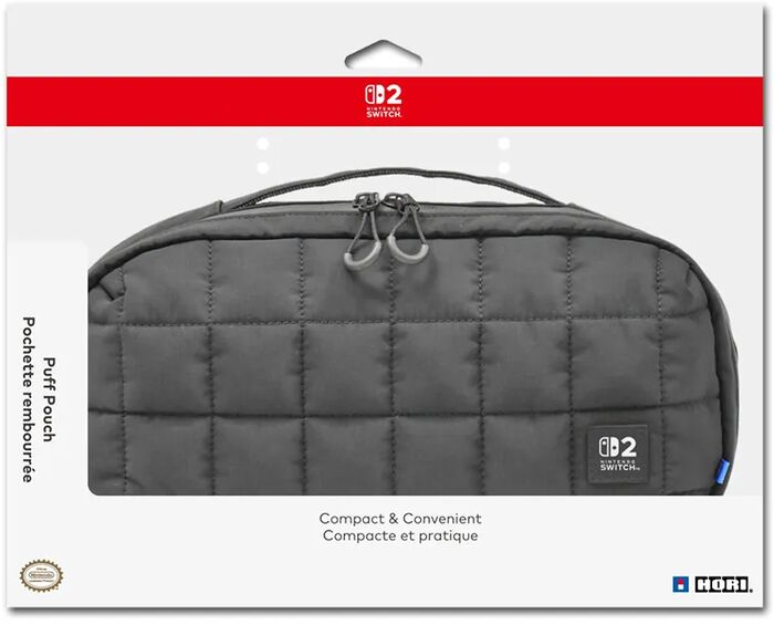 Hori Puff Pouch taska fyrir Nintendo Switch 2 - Svört