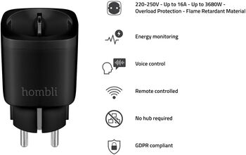 Hombli snjallinnstunga - Svört
