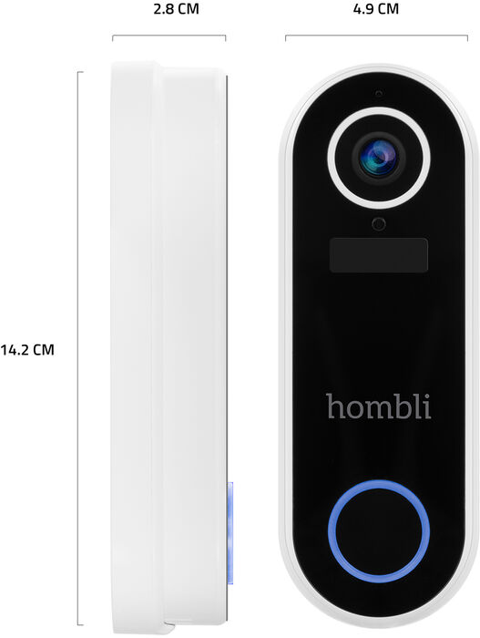 Hombli Smart Doorbell 2 dyrabjalla og hátalari