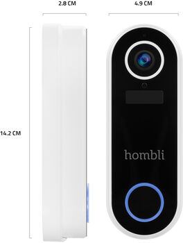 Hombli Smart Doorbell 2 dyrabjalla og hátalari