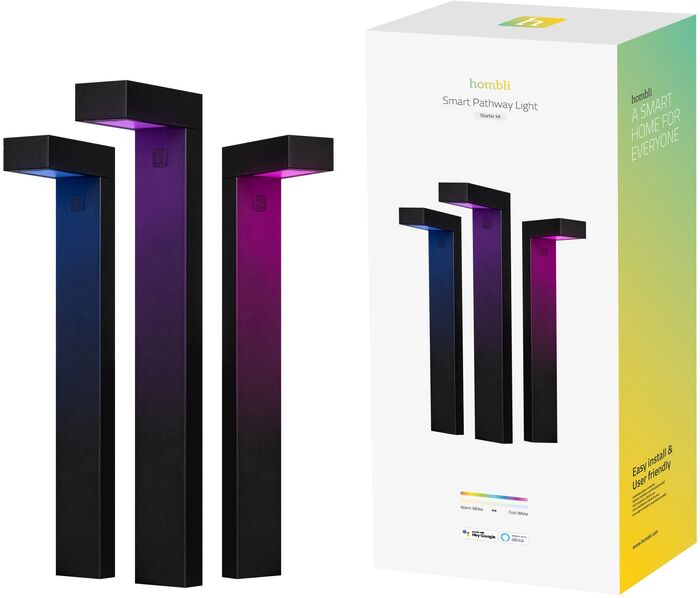 Hombli garðljós - 3 stk 