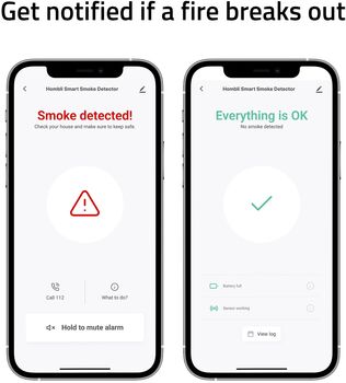 Hombli snjallreykskynjari - Grár