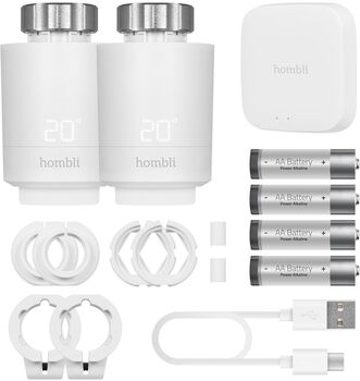 Hombli snjallofnastillir 2stk + brú - Hvítt