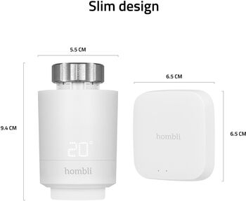 Hombli snjallofnastillir 2stk + brú - Hvítt