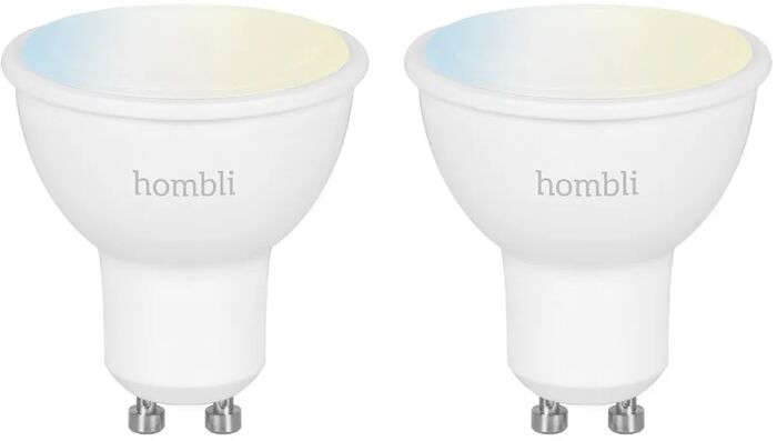 Hombli hvít snjallpera - 5W GU10 - 2stk