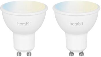 Hombli hvít snjallpera - 5W GU10 - 2stk