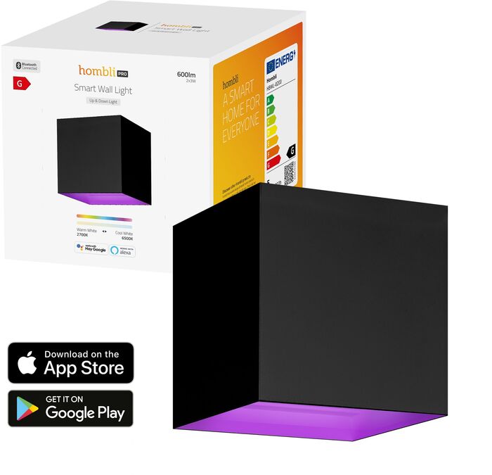 Hombli V2 útiveggljós - Svart 