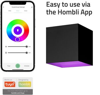 Hombli V2 útiveggljós - Svart 