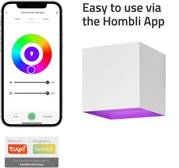 Hombli V2 útiveggljós - Hvítt 
