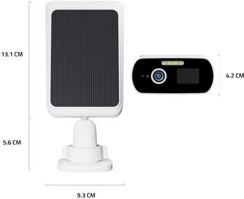 Hombli Solar 2K öryggismyndavél - Hvít