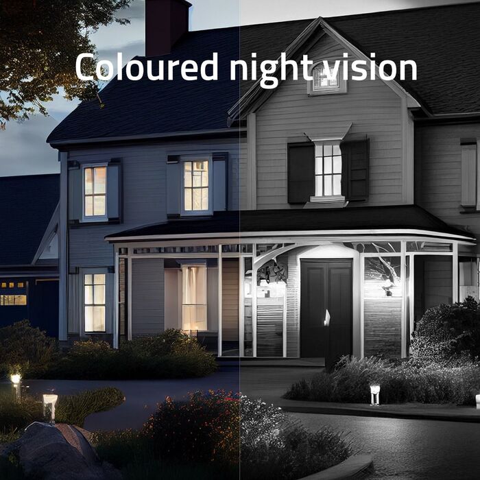 Hombli Solar 2K öryggismyndavél - Hvít