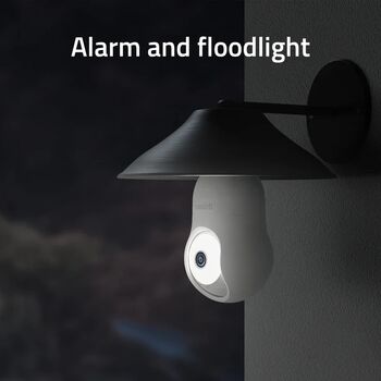 Hombli Bulb Cam 2K öryggismyndavél - Hvít