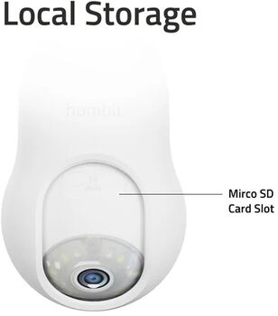 Hombli Bulb Cam 2K öryggismyndavél - Hvít