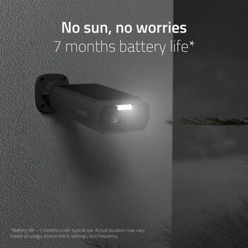 Hombli Solar 2K öryggismyndavél - Svört