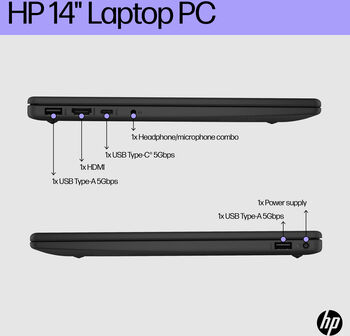HP i5/8/128GB 14" fartölva