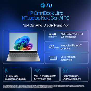 HP OmniBook Ultra 14 AI9/32/1TB 14" fartölva