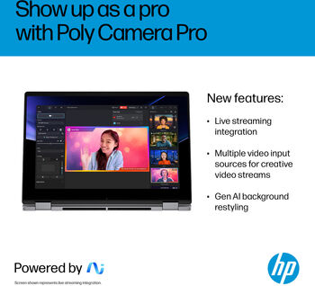 HP OmniBook X Flip AI7/16/512 GB 14" fartölva - Silfur