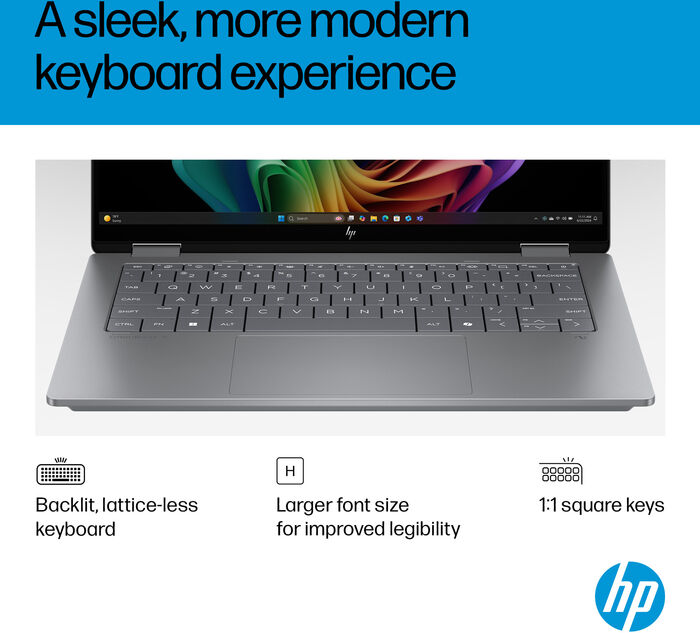 HP OmniBook X Flip AI7/16/512 GB 14" fartölva - Silfur