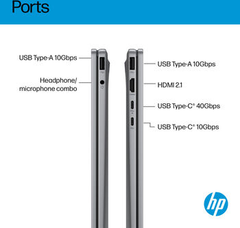 HP OmniBook X Flip AI7/16/512 GB 14" fartölva - Silfur