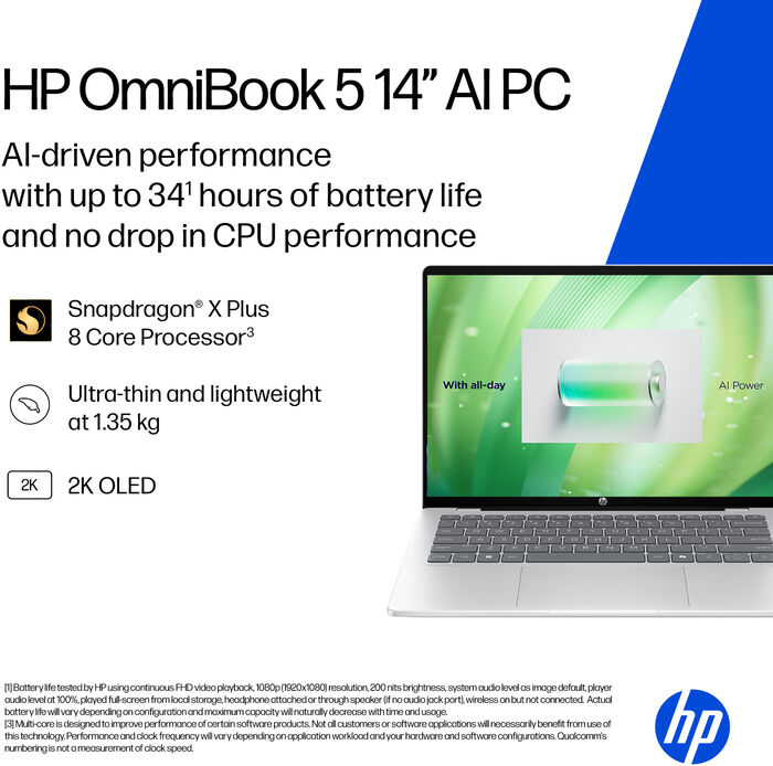 HP OmniBook 5 SDXPLUS/16/512GB 14" fartölva