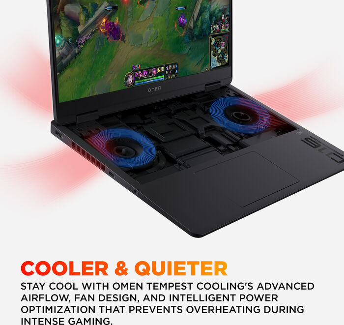 HP Omen 16 AI7/16/1TB/5060 16" leikjafartölva - Svört