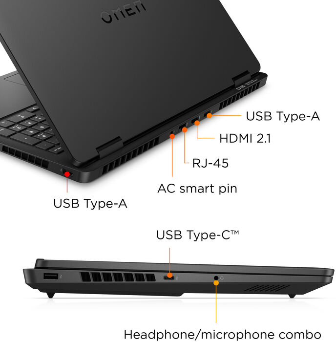 HP Omen 16 AI7/16/1TB/5060 16" leikjafartölva - Svört