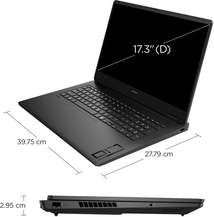 HP Omen 17 R7/16/512/4060/120Hz 17,3" leikjafartölva